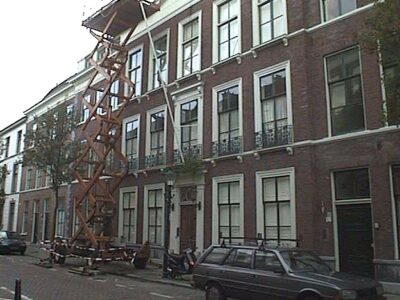 (tijdens werkzaamheden aan het pand)